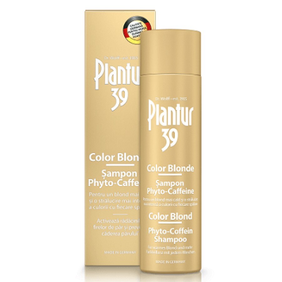Șampon Plantur 39 Color Blonde Phyto-Caffeine, 250 ml, Dr. Kurt Wolff recenzii