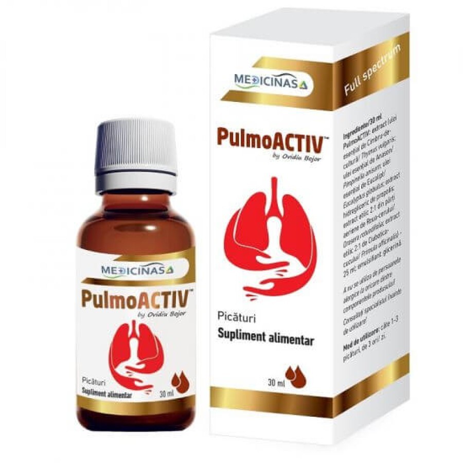 PulmoActiv picaturi, 30 ml, Medicinas recenzii
