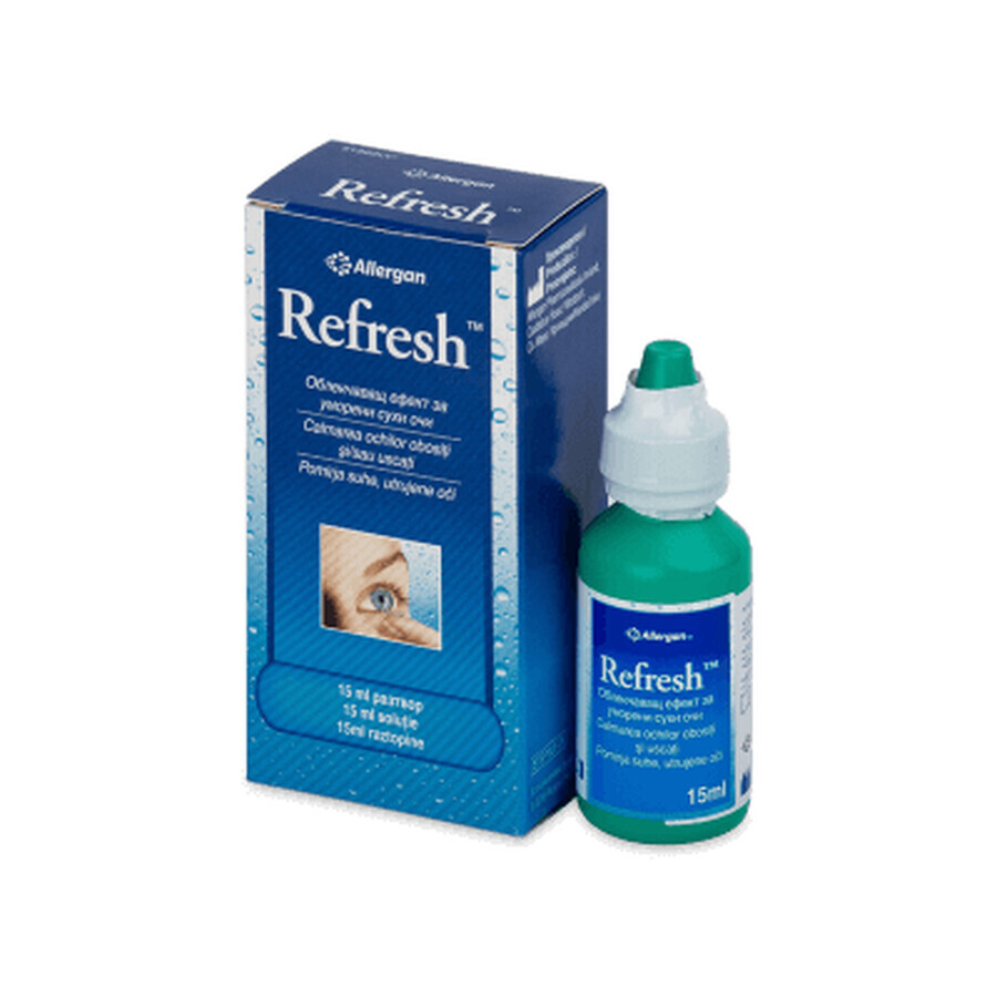 Soluție pentru ochi obosiți sau uscați Refresh, 15 ml, Allergan