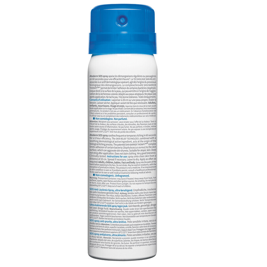 Spray anti-prurit cu efect calmant imediat Atoderm SOS, 50 ml, Bioderma