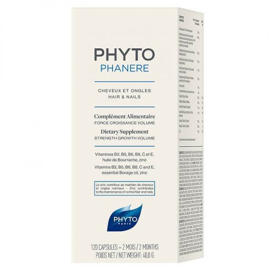Supliment pentru par si unghii Phytophanere, 120 capsule, Phyto Vitamine si suplimente