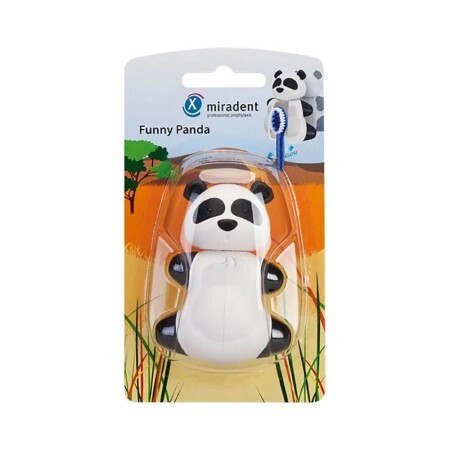 Suport periuta de dinti cu ventuze Panda, Miradent