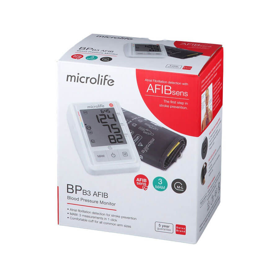 Tensiometru electronic de brat BP B3 AFIB, Microlife