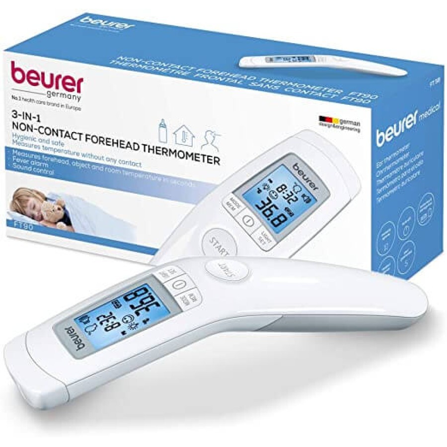 Termometru medical fara contact, FT90, Beurer