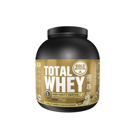 Total Whey aroma de vanilie, 2 kg, Gold Nutrition