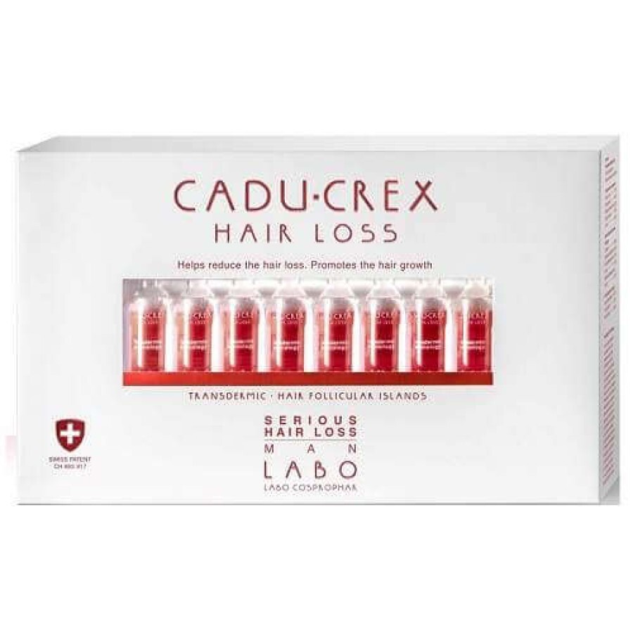 Tratament impotriva caderii parului stadiu avansat femei Cadu-Crex, 20 fiole, Labo recenzii