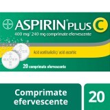 Aspirin Plus C 400 mg/240 mg, 20 comprimate efervescente, Bayer