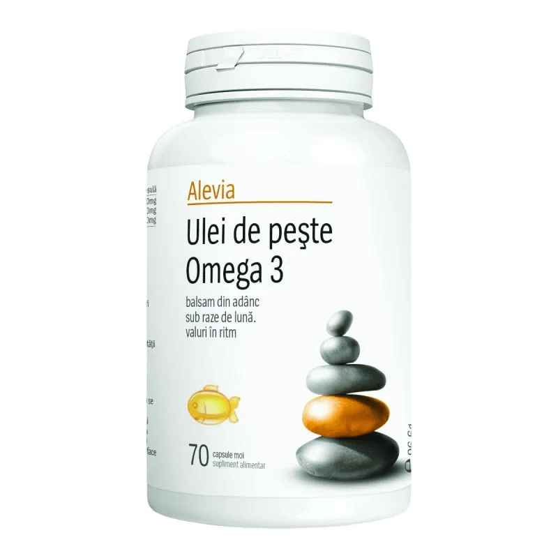 omega 3 cu ulei de peste beneficii Ulei de peste Omega 3, 70 capsule, Alevia