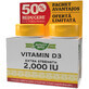Vitamina D3 2000 UI Nature&#39;s Way, 30 + 30 capsule, Secom (50% reducere la al doilea produs)