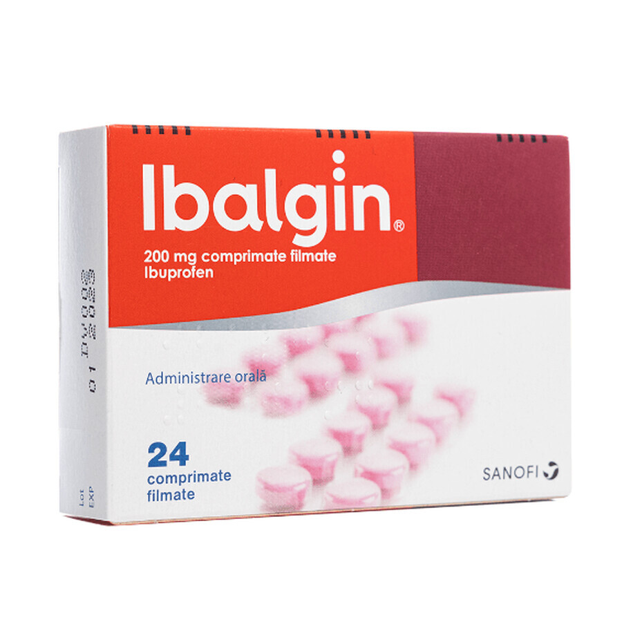 Ibalgin 200 mg, 24 comprimate filmate, Sanofi