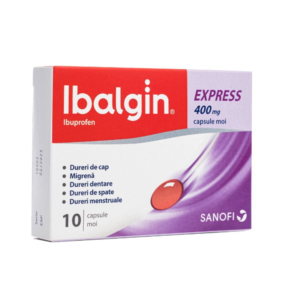 Ibalgin Express 400 mg, 10 capsule, Sanofi