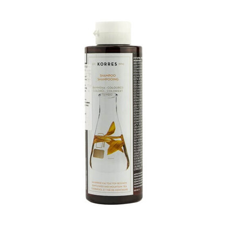 Șampon pentru păr vopsit cu floarea soarelui și ceai, 250 ml, Korres