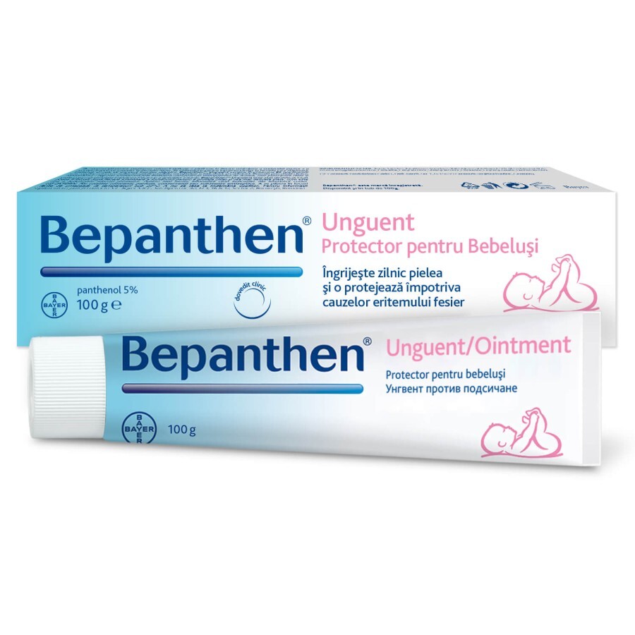  Unguent pentru iritațiile de scutec Bepanthen, 100 g, Bayer recenzii
