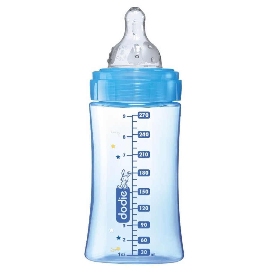 Biberon pentru initiere anti-colici, Cosmonaut, 270 ml, 0-6 luni, Dodie