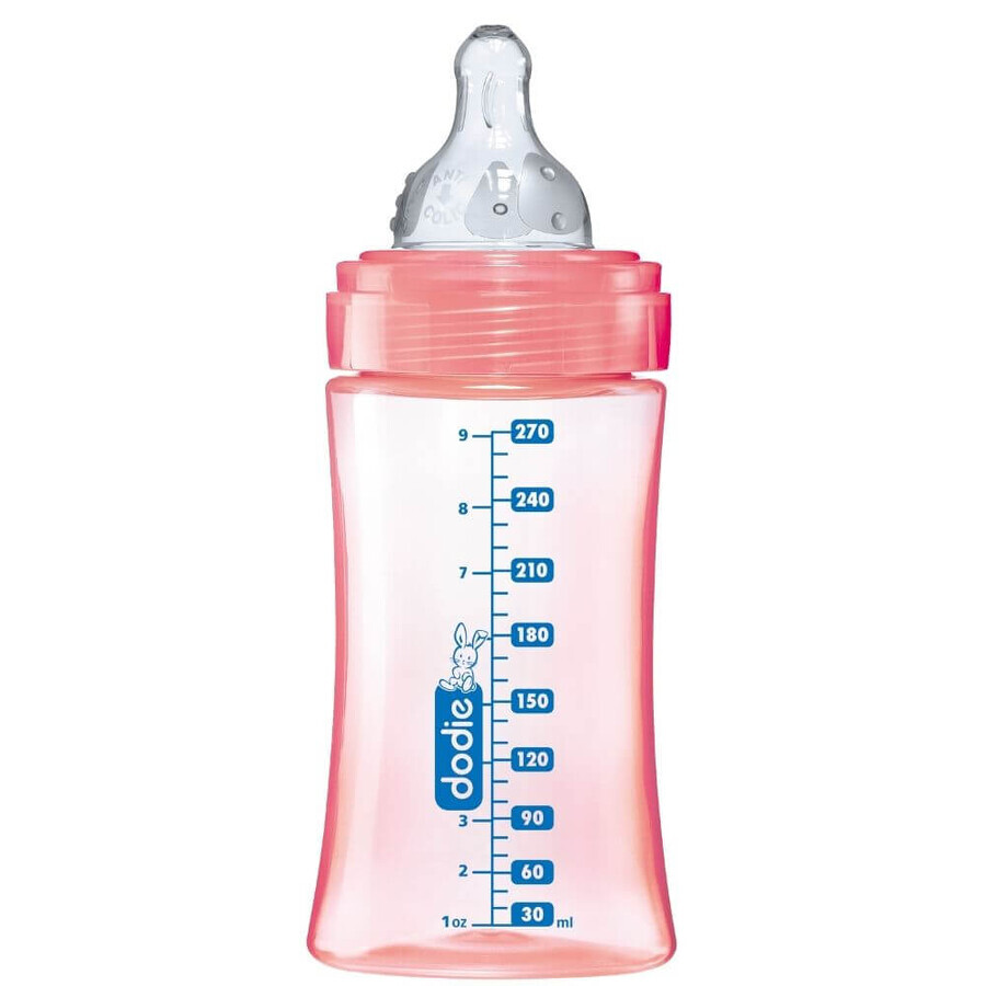 Biberon pentru initiere anti-colici, Unicorn, 270 ml, 0-6 luni, Dodie