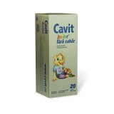 Cavit Junior fara zahar, 20 tablete, Biofarm