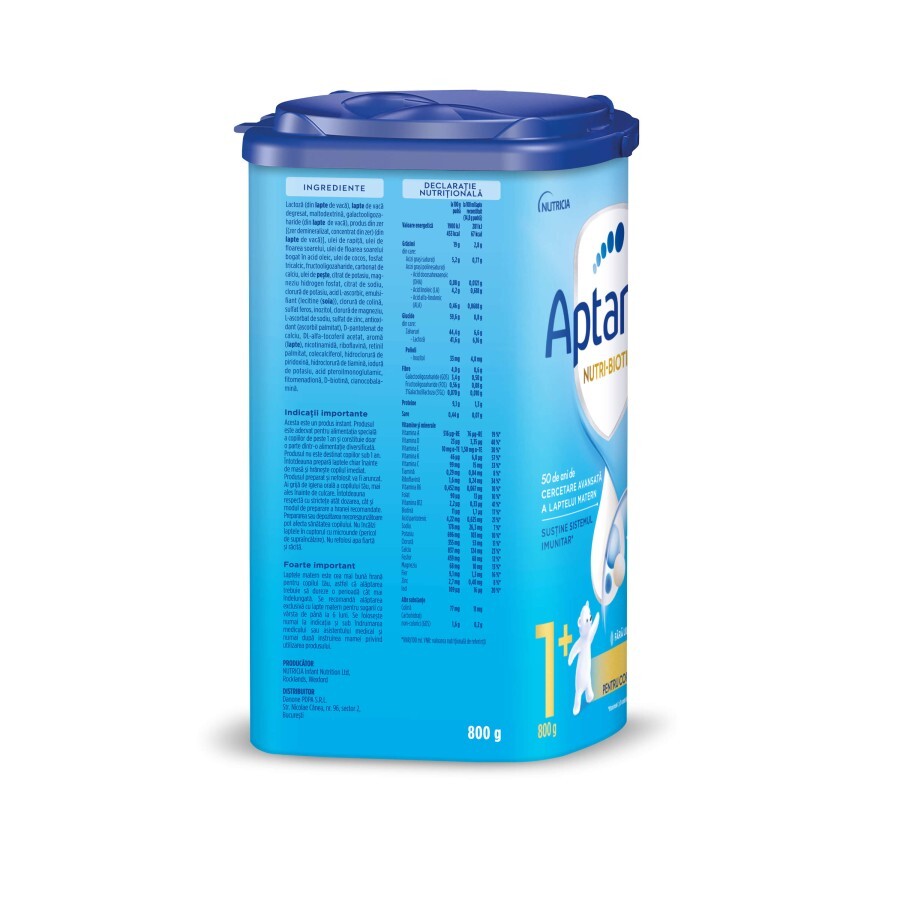Formulă de lapte praf Nutri-Biotik, +1 an, 800 g, Aptamil