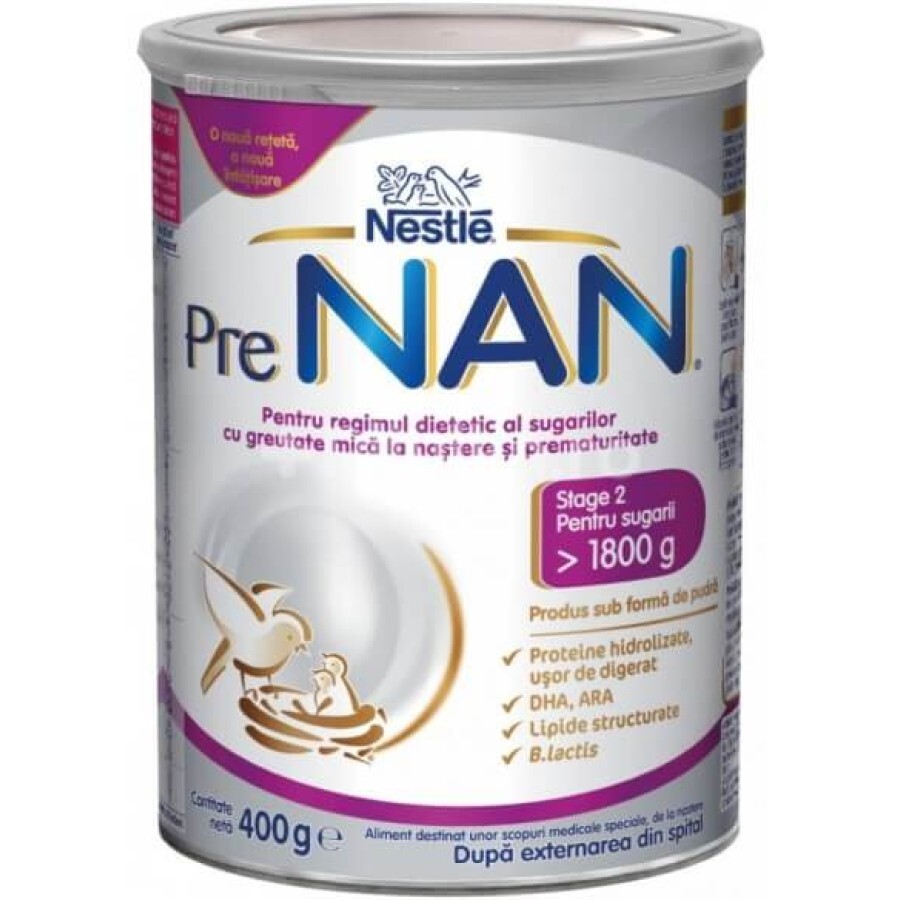 Formulă specială de lapte praf PreNan, +0 luni, 400 g, Nestlé recenzii