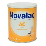 Lapte praf formula anti-colici AC, Gr. 0-12 luni, 400 g, Novalac
