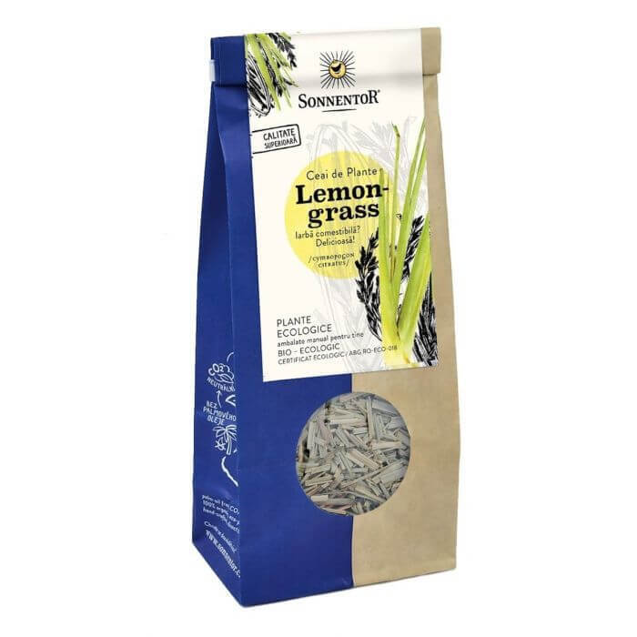 combinatie de plante de ceai pentru pancreas Ceai Bio de plante Lemongrass, 80 g, Sonnentor