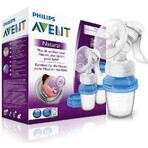 Pompa manuala si 3 recipiente de stocare, SCF330/13, Philips Avent