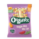Snack bio mini din porumb, mix cu legume, 15g, Organix