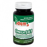 Omega 3-6-9 Ulei din Seminte de In, 30+30 capsule, 1+1, Adams Vision