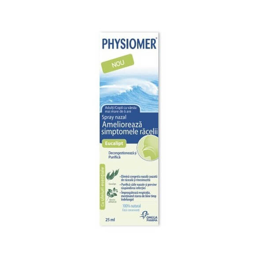 Physiomer Eucalipt decongestionant nazal, 25 ml, Omega Pharma