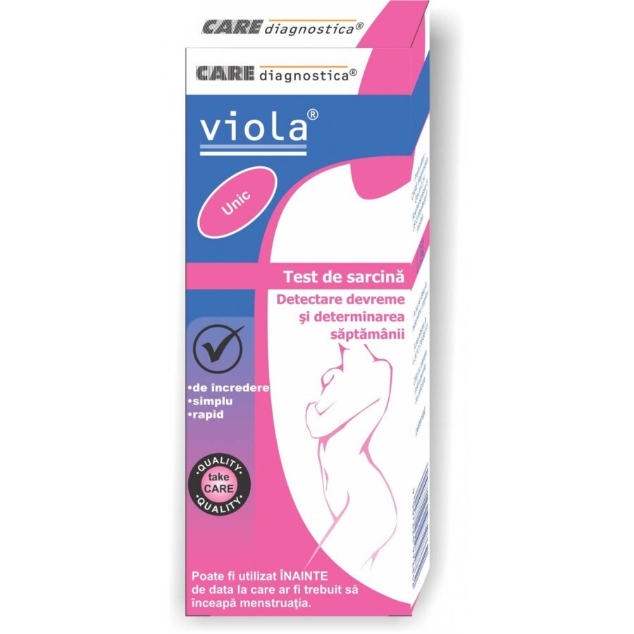 Test de sarcina cu determinarea saptamanii Viola, Care Diagnostica