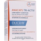 Tratament pentru par si unghii Anacaps Tri-Activ, 30 capsule, Ducray