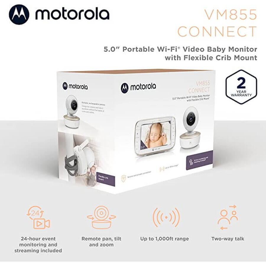 Video Monitor Digital + Wi-Fi, VM855 Connect, Motorola