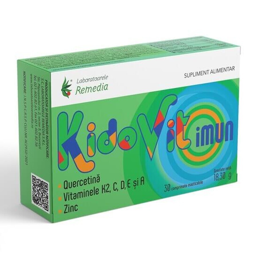 KidoVit Imun, 30 comprimate masticabile, Remedia