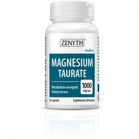 Magnesium Taurate, 30 capsule, Zenyth Vitamine si suplimente