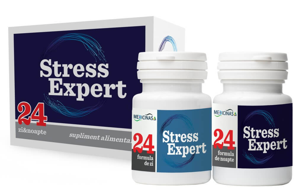 Stress Expert 24 Day and Night, 60 capsule, Medicinas Vitamine si suplimente