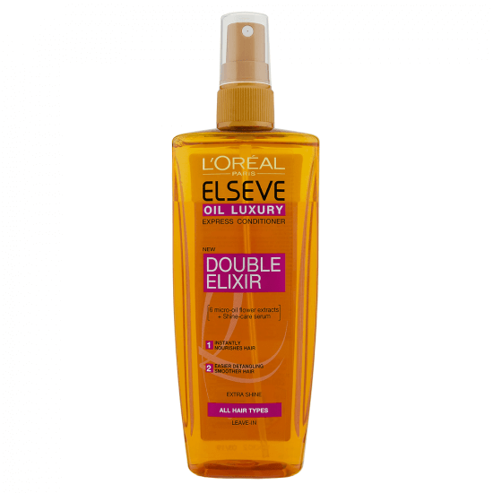 Spray bi-fazic pentru par uscat Ulei Extraordinar Double Elixir, 200 ml, Elseve