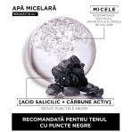 Apa micelara cu textura de gel imbogatita acid salicilic si carbune activ Skin Naturals, 400 ml, Garnier