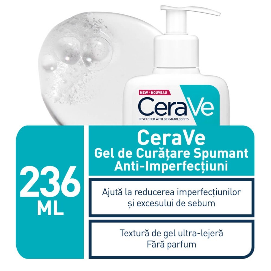 Gel de curatare spumant anti-imperfectiuni, 236 ml, CeraVe