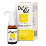 DeVit 500 suspensie uleioasă cu Vitamina D3 500UI (picurator), 20 ml, Pharma Brands