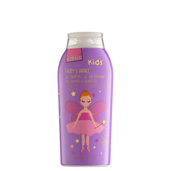 Sampon & gel de dus natural pentru copii, cu aloe vera si extract de nalba, Fairy\'s Dance, Biobaza, 250 ml