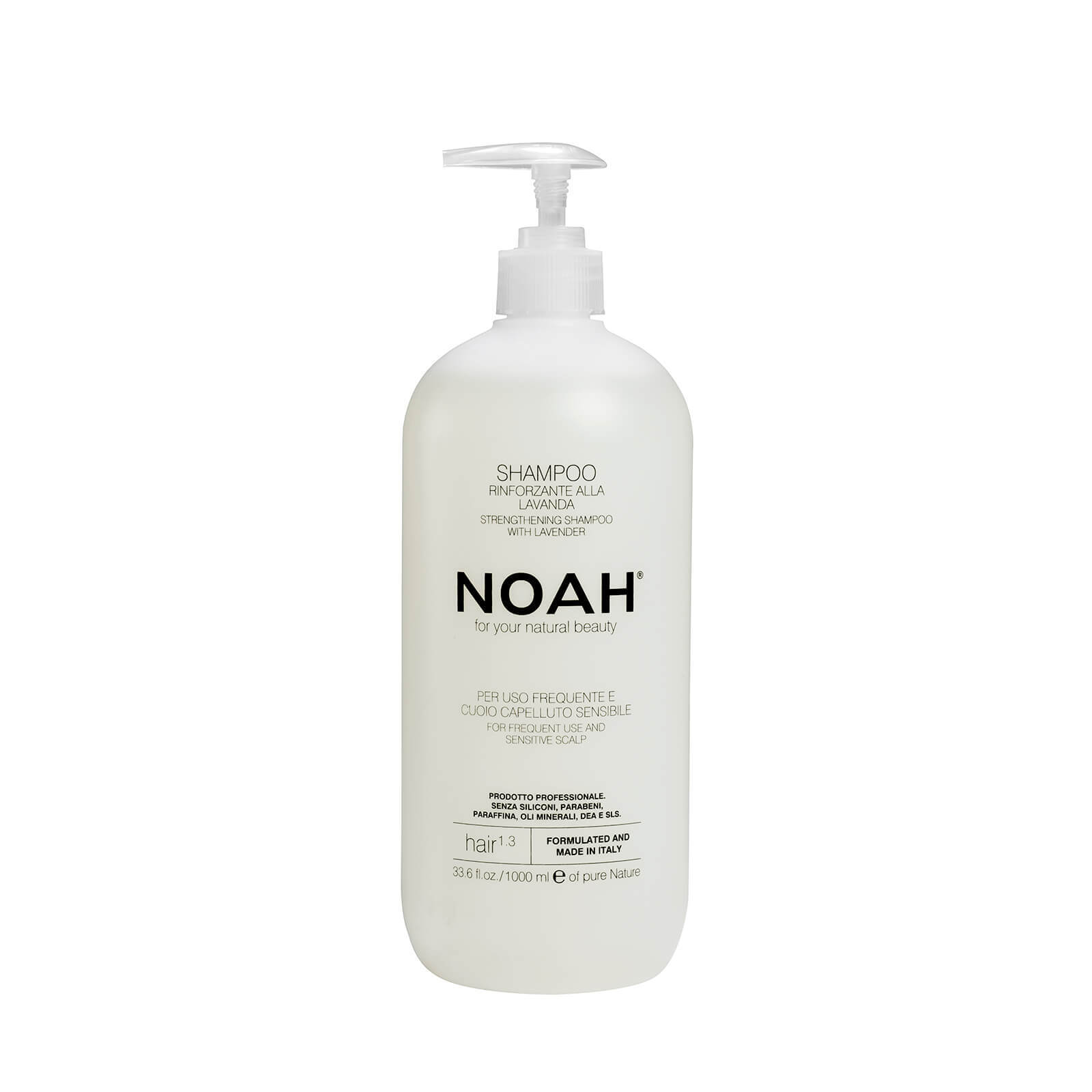 Sampon natural fortifiant cu lavanda pentru uz frecvent si scalp sensibil (1.3), Noah, 1000 ml Frumusete si ingrijire
