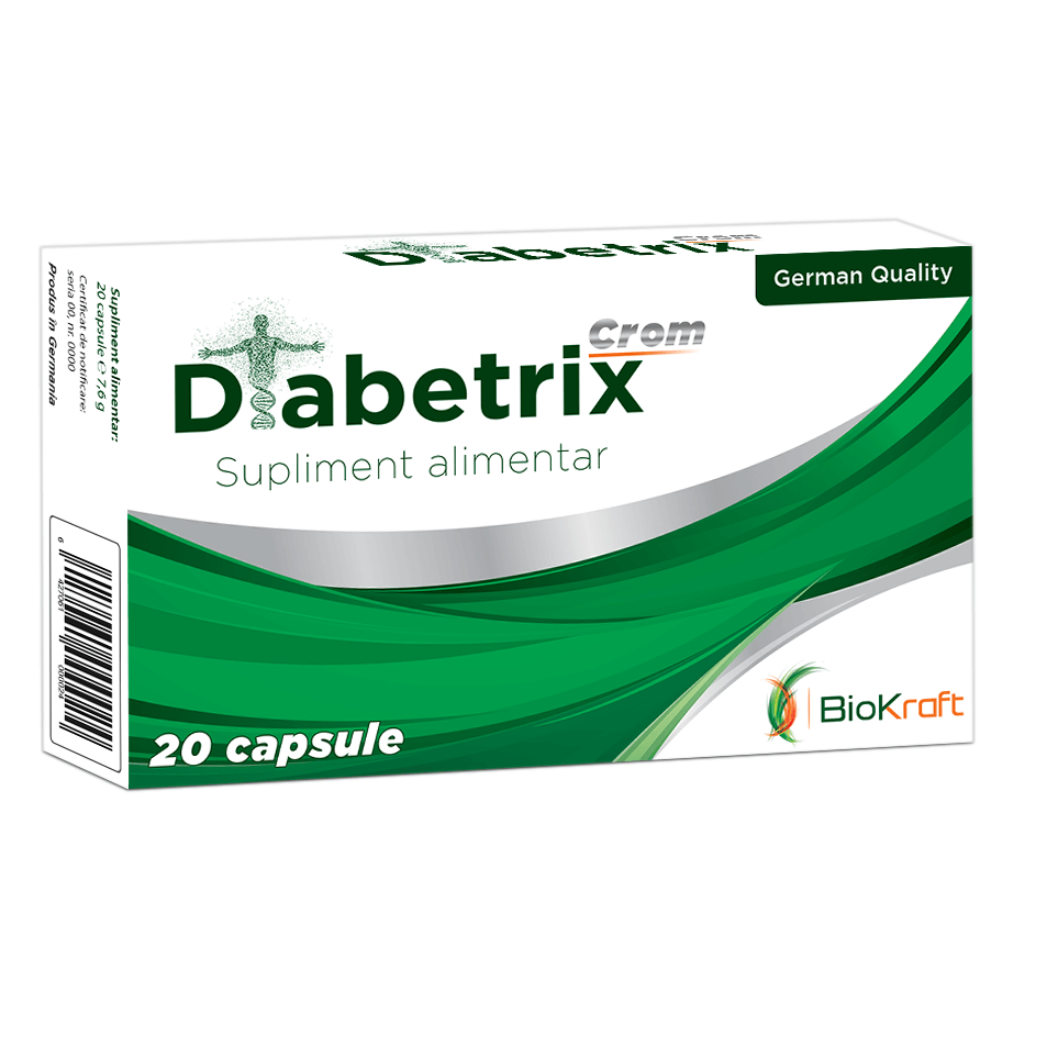 Diabetrix Crom, 20 capsule, Biokraft