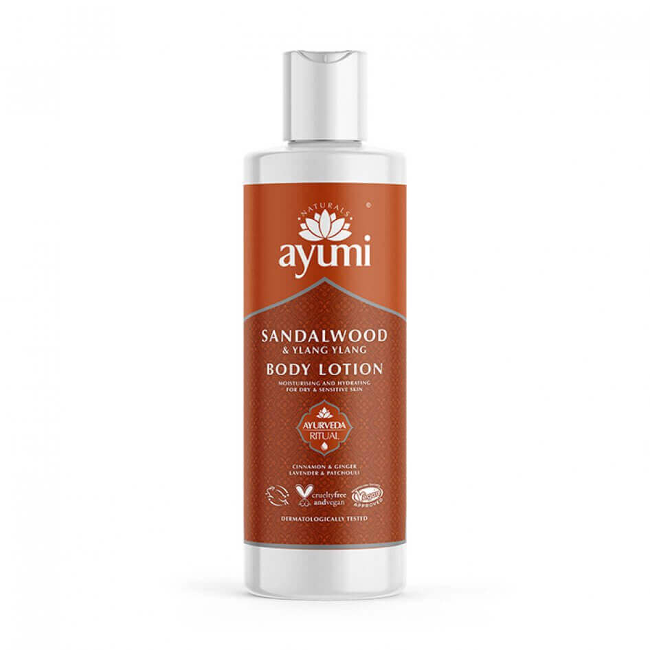 Lotiune de corp cu Lemn de Santal si Ylang Ylang, Ayumi, 250 ml