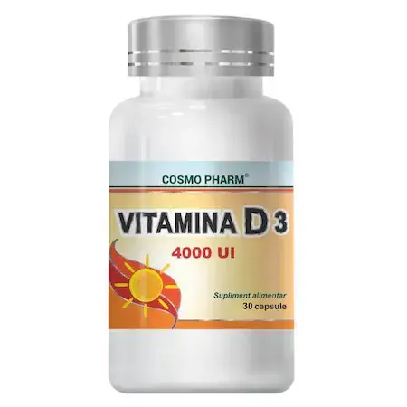 Vitamina D3 4000 UI, Cosmo Pharm, 30 capsule