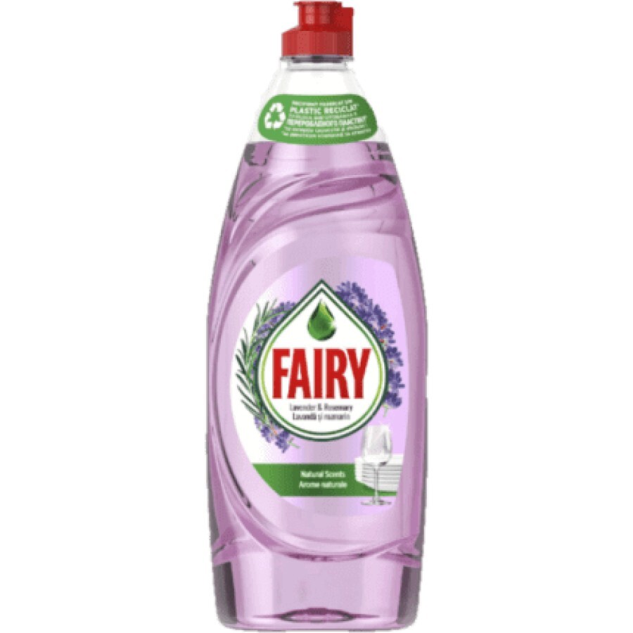 Fairy Detergent de vase lavandă și rozmarin, 650 ml