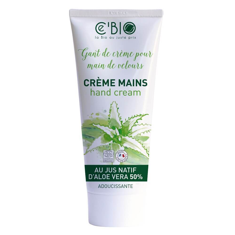 Crema de maini organica cu aloe vera, 75 ml, Ce'Bio