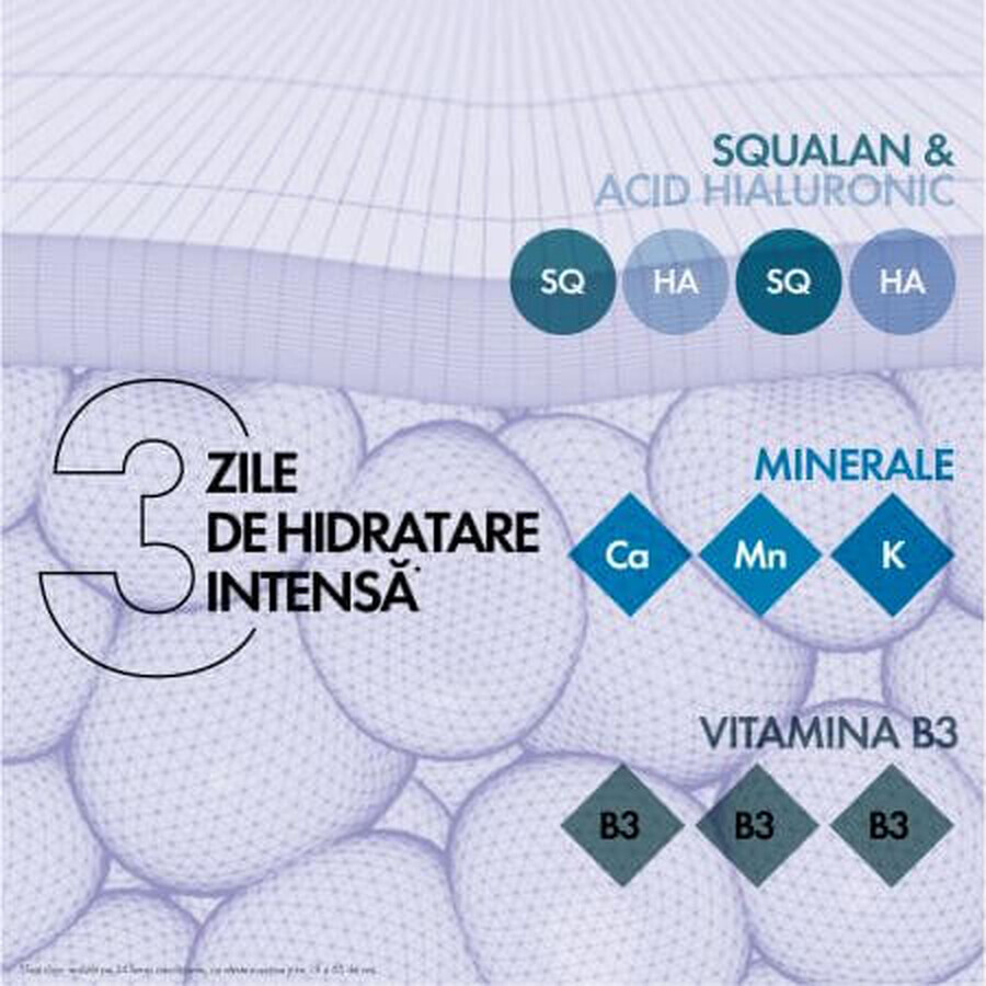 Vichy Mineral 89 Crema intens hidratanta 72h pentru ten uscat, 50 ml
