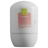 Deodorant natural roll - on pentru femei Zephyr, 50 ml, Nimbio