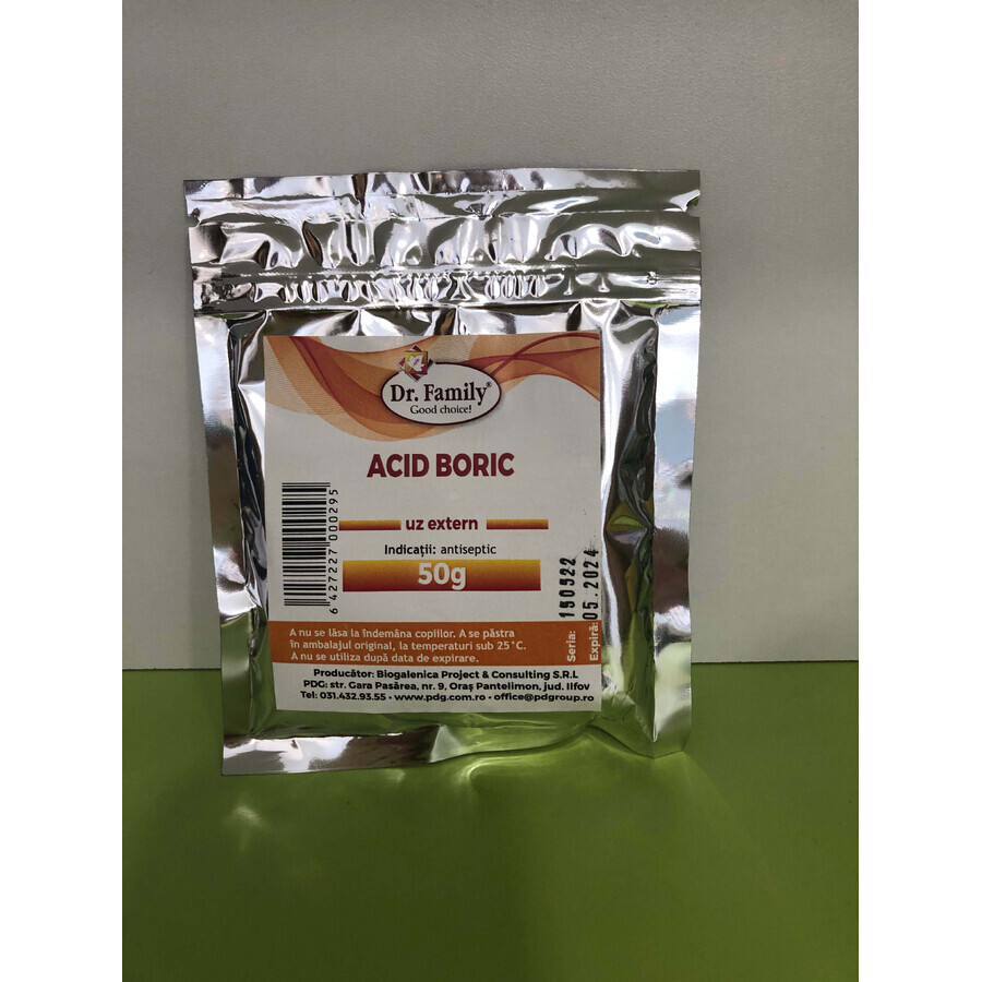 Acid Boric, 50 g, Dr. Family