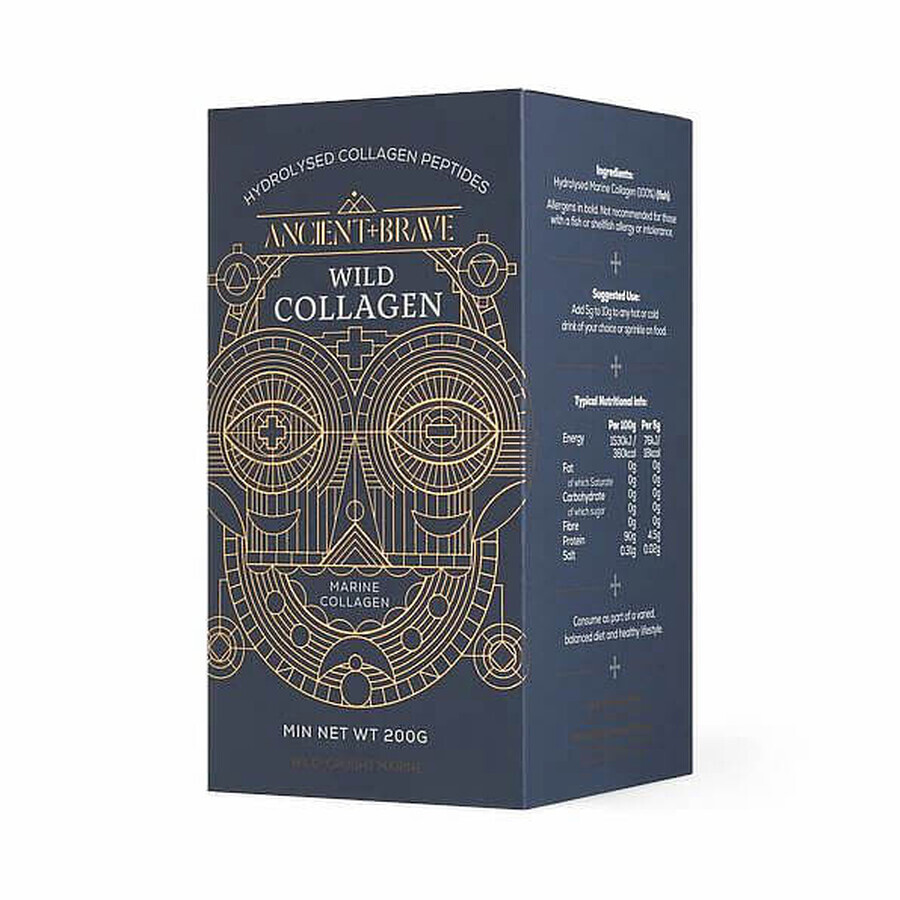 Collagene marino idrolizzato Wild Collagen, 200 g, Ancient and Brave