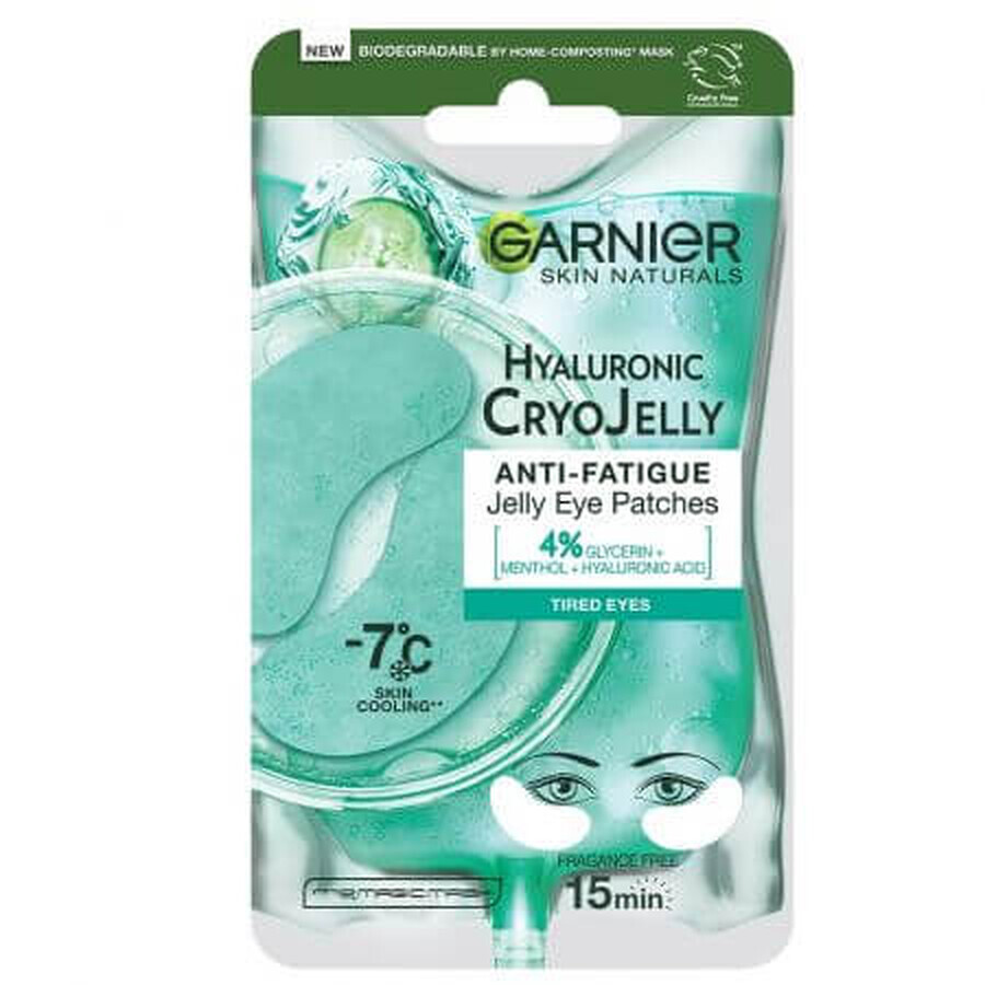 Masca pentru ochi cu efect racoritor Skin Naturals Cryo Jelly, 5 g, Garnier